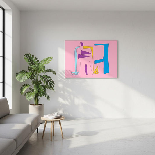 Poster Organe Rose - Détail collection Galaxie par Vivi Méduse"