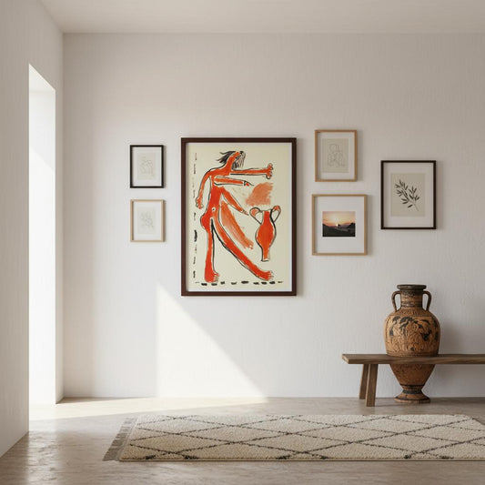 Poster Femme Amphore - Détail collection Métamorphose par Vivi Méduse"