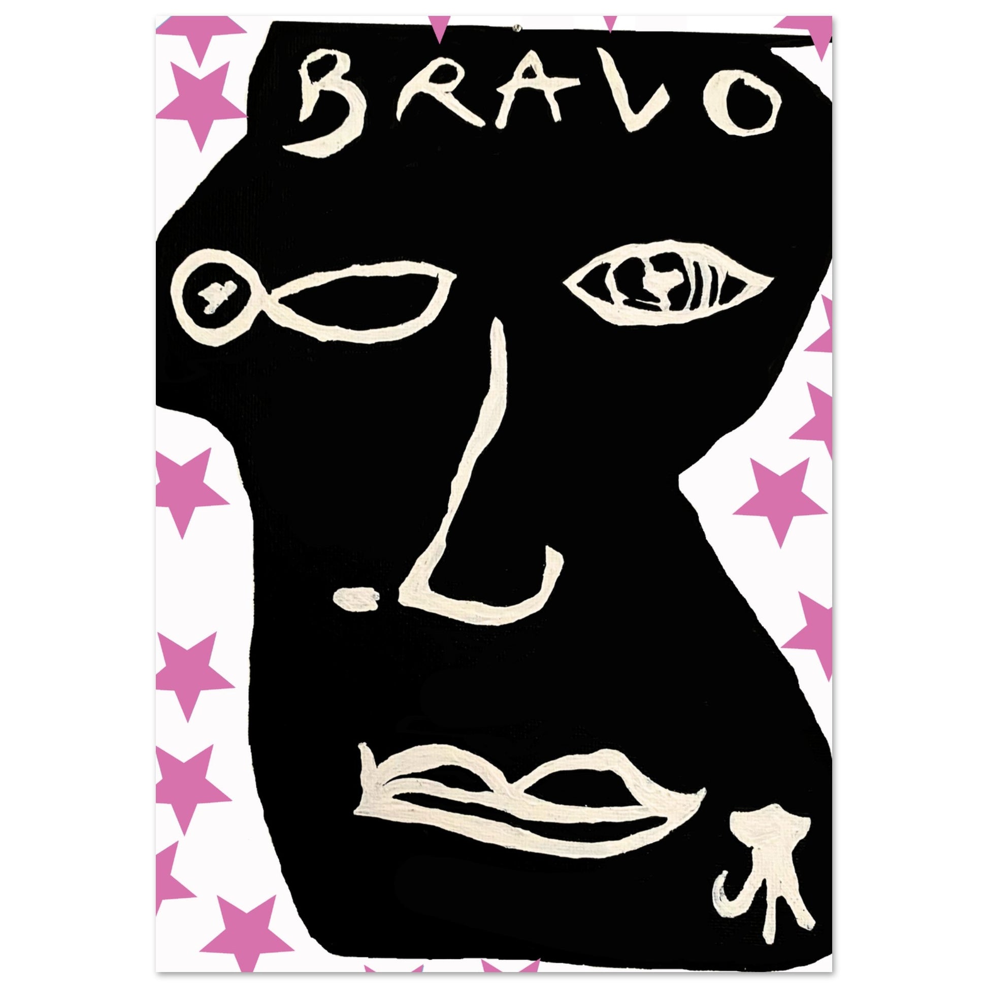 "Poster Bravo Stella Pink - Peinture digitale par Vivi Méduse"