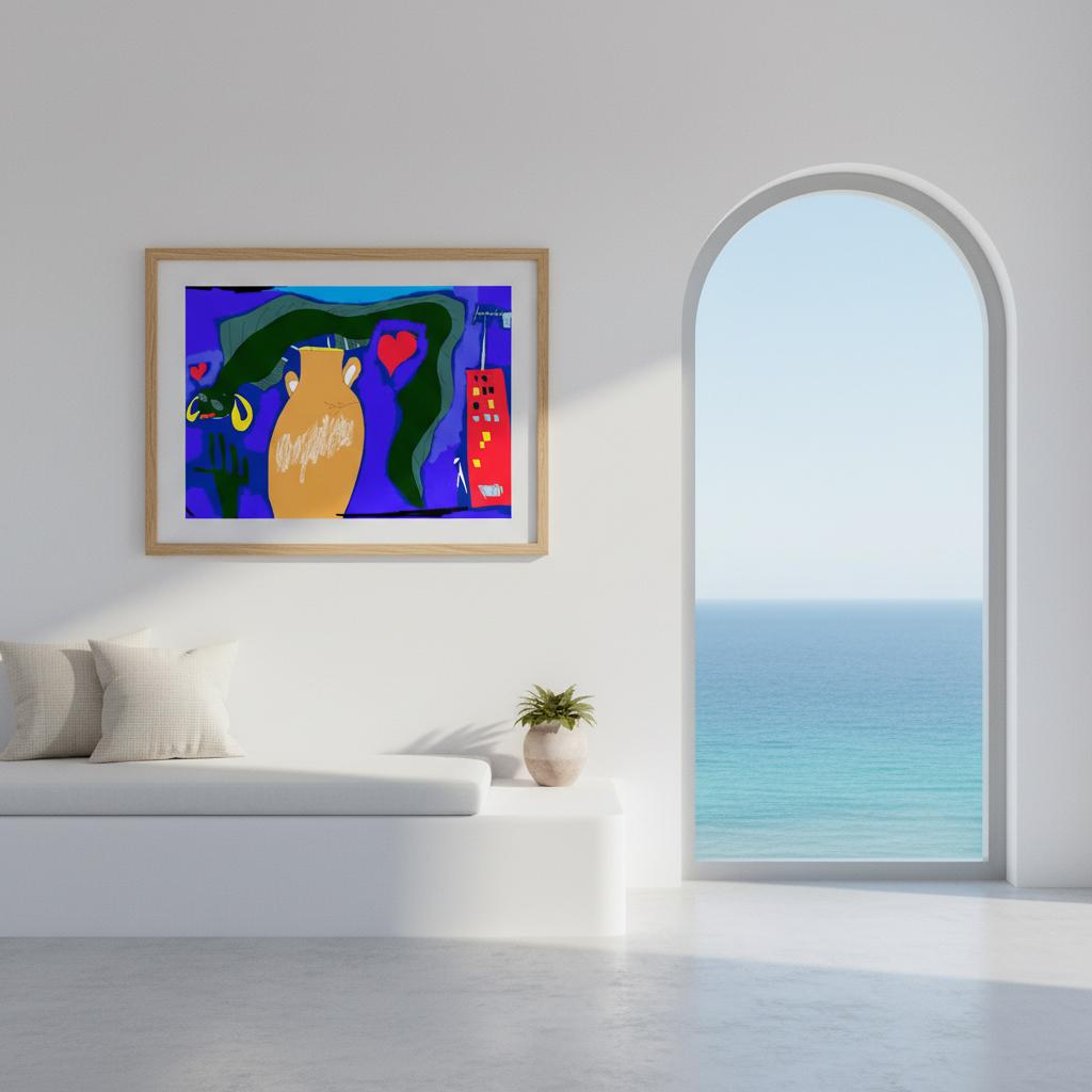 Poster La Murène en Fête - Détail collection Mer par Vivi Méduse"
