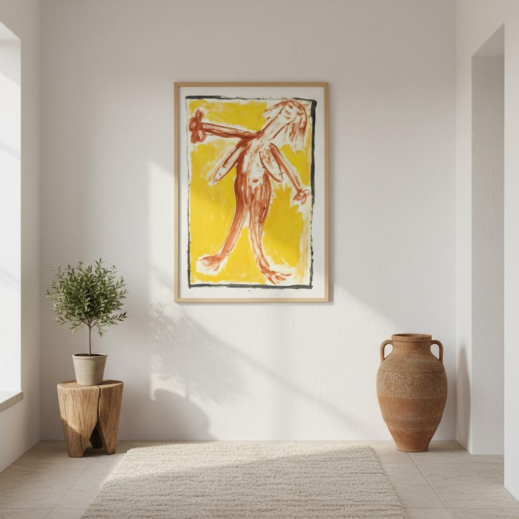 Poster Femme Joyeuse - Détail collection Métamorphose par Vivi Méduse"