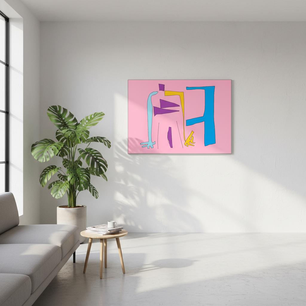 Poster Organe Rose - Détail collection Galaxie par Vivi Méduse"