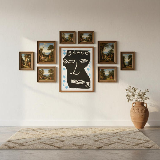 "Poster Bravo Stella Blue - Détail art inspirant par Vivi Méduse"