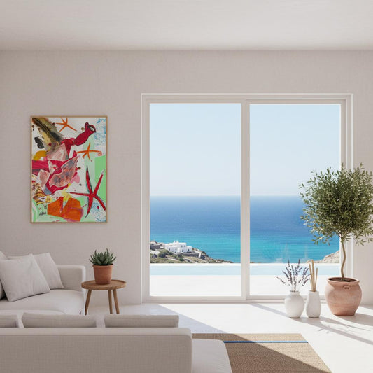 "Poster Plonge - Détail collection Mer par Vivi Méduse"