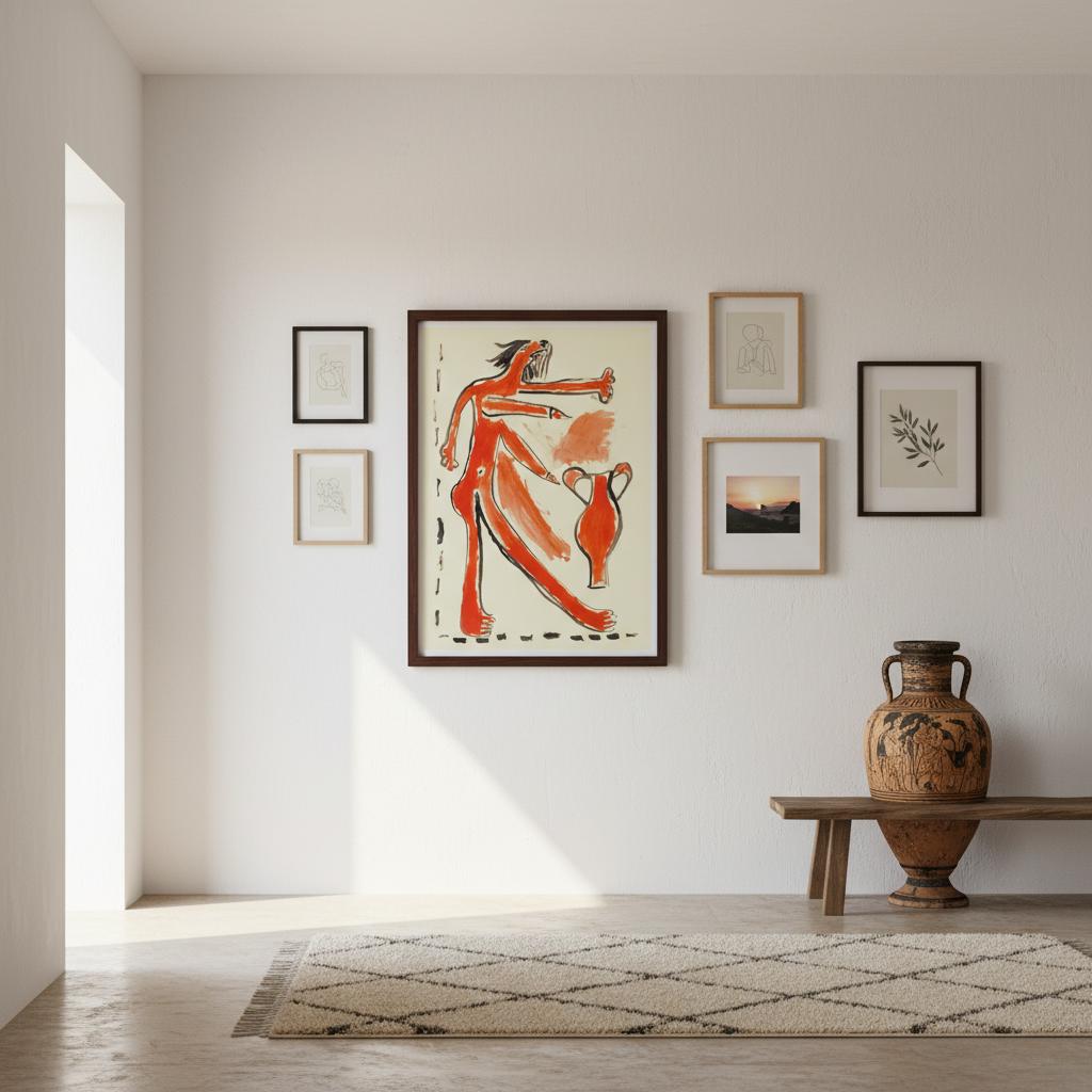 Poster Femme Amphore - Détail collection Métamorphose par Vivi Méduse"