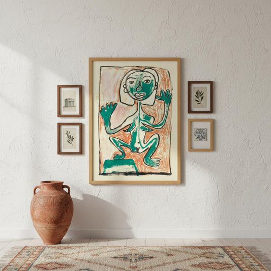 Poster Femme Grenouille - Détail collection Métamorphose par Vivi Méduse"