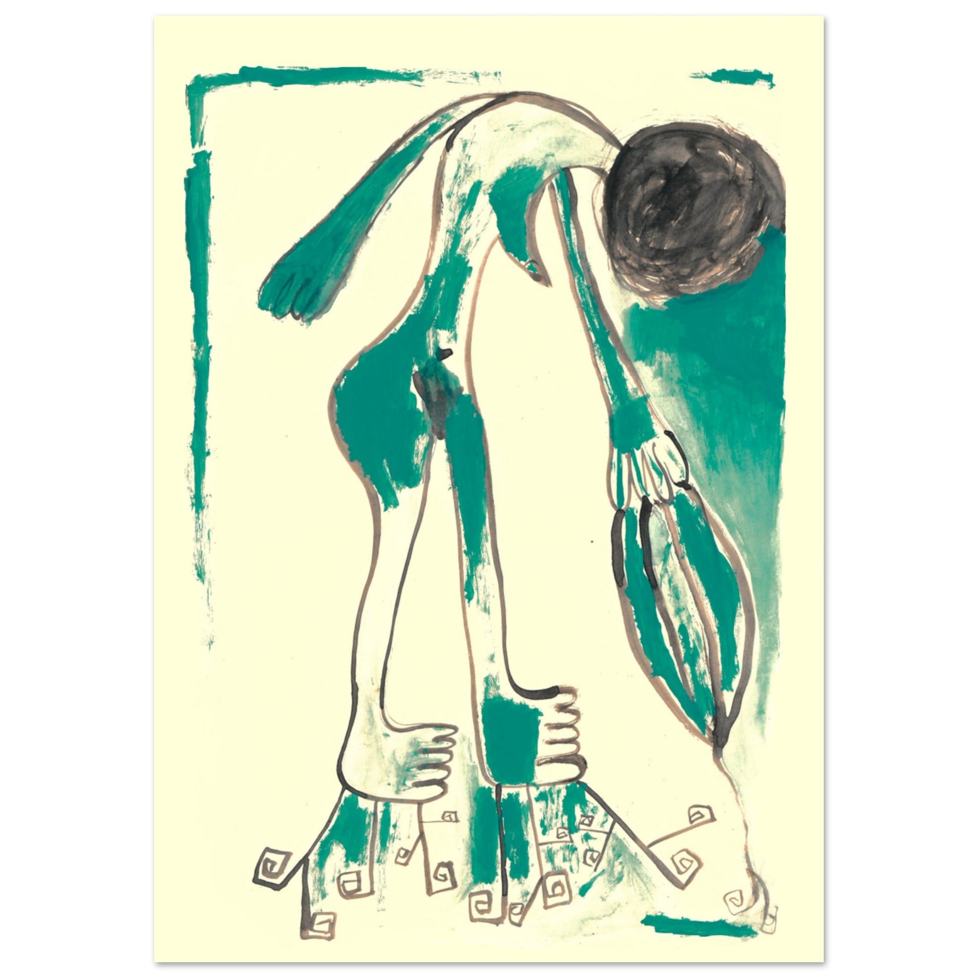 "Poster Femme Graine - Peinture acrylique art poétique par Vivi Méduse"